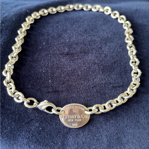 “Please Return to Tiffany” Sterling Silver Tiffany & Co. 15” Necklace